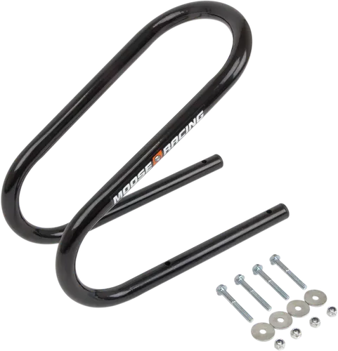 Moose Black Steel 5 IN Wheel Chock Stand