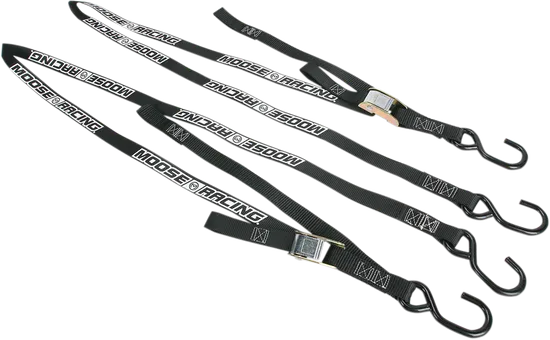 Moose Racing Black Heavy Duty Soft Tie Down Straps