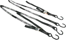 Moose Racing Black Heavy Duty Soft Tie Down Straps