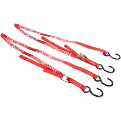 Moose Racing Red Heavy Duty Soft Tie Down Straps