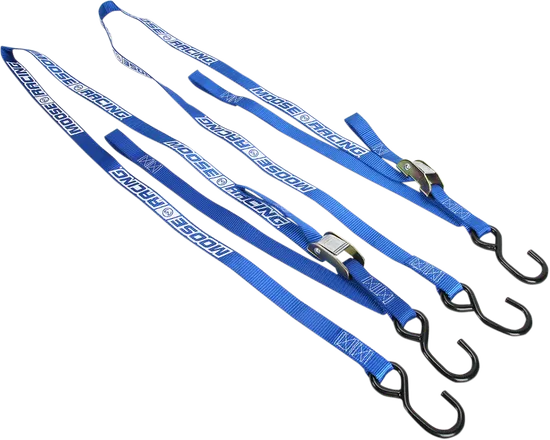 Moose Racing Blue Heavy Duty Soft Tie Down Straps