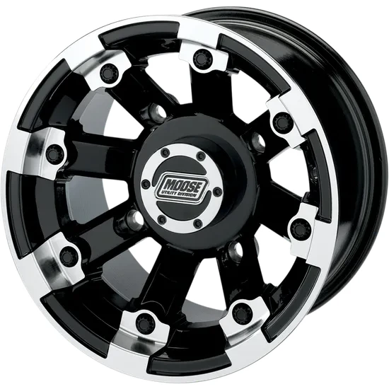 Wheel - 393X - Front - Black - 12x7 - 4/136 - 4+3 4