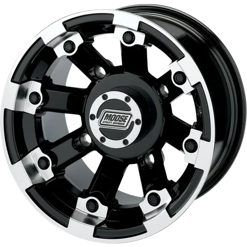 Wheel - 393X - Front - Black - 12x7 - 4/136 - 4+3 6