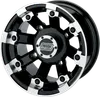 MU 393X Machined Rear Wheel Assembly 12x8 4/136 4+4