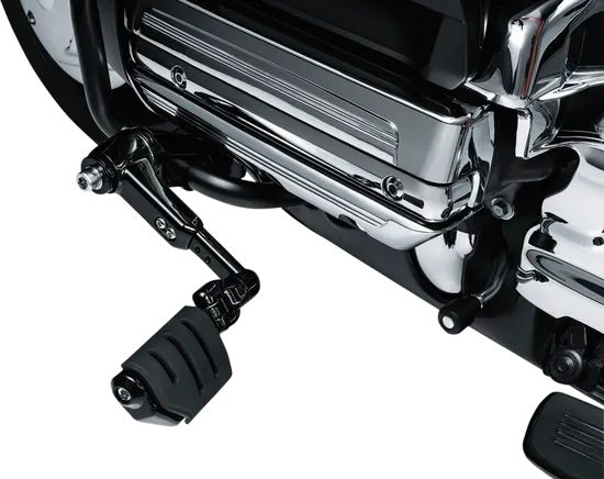 Kuryakyn Ergo 3 Adjustable Cruise Mount Kit w Dually Footpegs Black