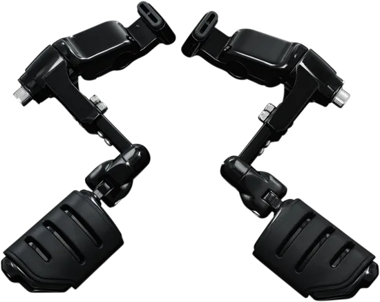 Kuryakyn Ergo 3 Adjustable Cruise Mount Kit w Dually Footpegs Black