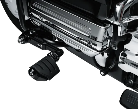 Kuryakyn Ergo 3 Adjustable Cruise Mount Kit w Dually Footpegs Black