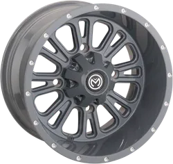 MU 399X Gray Rear Wheel Assembly 14x8 4/136 4+4