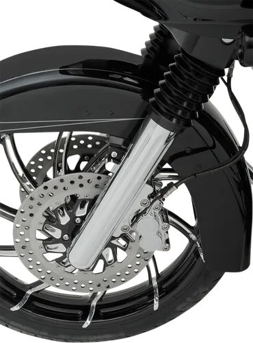 Arlen Ness Dual Disc Hot Legs Fork Covers Deep Cut Chrome