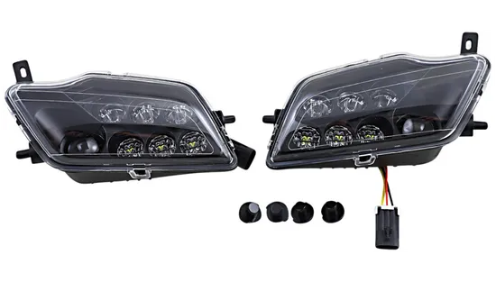 Moose Utility LED Headlights Clear Lens Left Right Pair