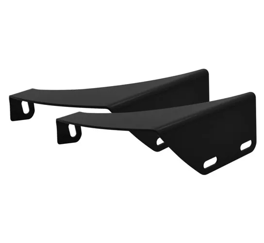BC Black Hidden Engine Guard Fairing Support Bracket Pair