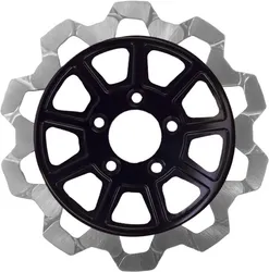 Lyndall Bow Tie Full Floating Front Brake Rotor 11.8in. Silver