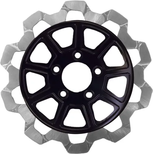 Lyndall Bow Tie Full Floating Rear Brake Rotor 11.8in. Silver