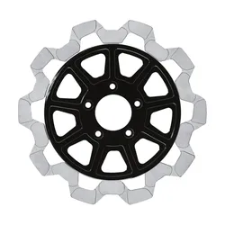 Lyndall Bow Tie Full Floating Rear Brake Rotor 11.8in. Silver