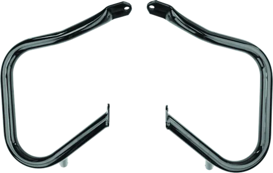 BC Black Rear Saddlebag Guard Rail Crash Bar Pair