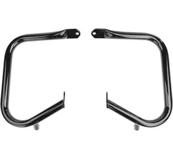 BC Black Rear Saddlebag Guard Rail Crash Bar Pair