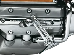 Kuryakyn Ergo Adj Chrome Cruise Footpeg Mount Kit w Dually Pegs