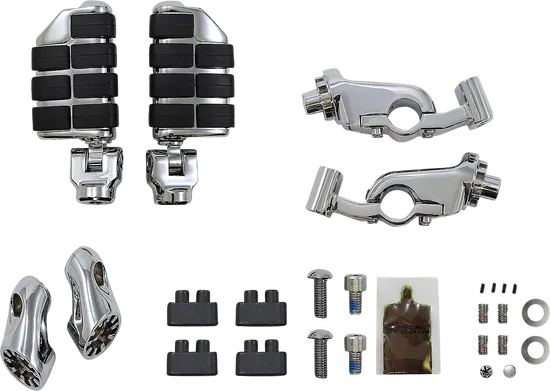 Kuryakyn Ergo 2 Mini Arm Cruise Mount Kit w Dually Footpegs Chrome