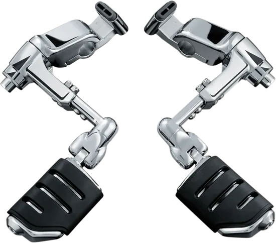 Kuryakyn Ergo 3 Adjustable Cruise Mount Kit w Dually Footpegs Chrome