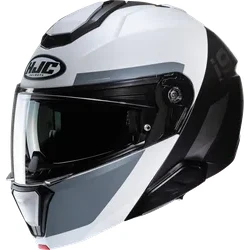 HJC Adult Unisex i91 Bina Modular Helmet Modular M Black Gray White