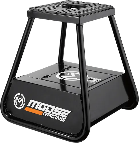 Moose Racing Black Aluminum Bike Stand w Storage