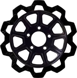 Lyndall Bow Tie Full Floating Front Brake Rotor 11.5in. Black