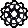 Lyndall Bow Tie Full Floating Front Brake Rotor 11.8in. Black