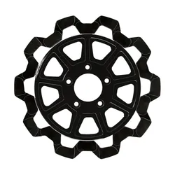 Lyndall Bow Tie Full Floating Rear Brake Rotor 11.8in. Black