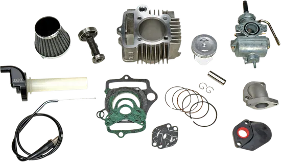 BBR Flat Big Bore Top End Engine Rebuild Kit 88cc 52mm Piston Carb