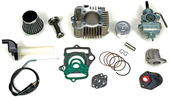 BBR Flat Big Bore Top End Engine Rebuild Kit 88cc 52mm Piston Carb 2