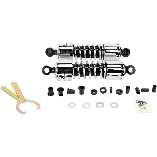 Progressive 412 Series Rear Shock Damper 11in Chrome NC 3