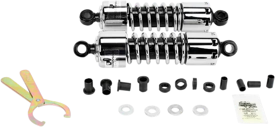 Progressive 412 Series Rear Shock Damper 11in Chrome NC