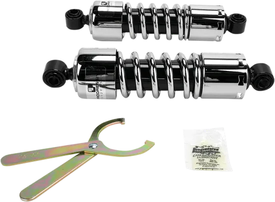 Progressive 412 Series Rear Shock Damper 11in Chrome NC