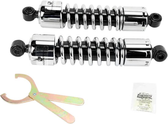 Progressive 412 Series Rear Shock Damper 12.5in Chrome NC