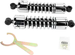 Progressive 412 Series Rear Shock Damper 12.5in Chrome NC