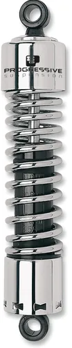 Progressive 412 Series Rear Shock Damper 11in Chrome 1