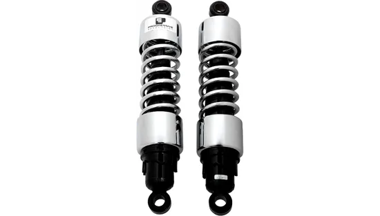 Progressive 412 Series Rear Shock Damper 13in Chrome 1