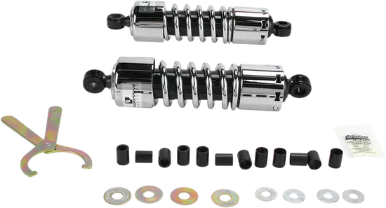 Progressive 412 Series Rear Shock Damper 11in Chrome 1