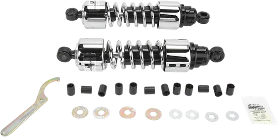 Progressive 412 Series Rear Shock Damper 12.5in Chrome Heavy STD Duty