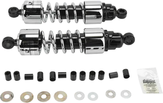 Progressive 412 Series Rear Shock Damper 12.5in Chrome STD Heavy Duty