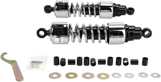 Progressive 412 Series Rear Shock Damper 13in Chrome Heavy Duty STD