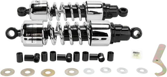 Progressive 412 Series Rear Shock Damper 13in Chrome