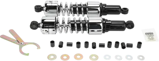 Progressive 412 Series Rear Shock Damper 14.25in Chrome