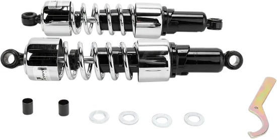 Progressive 412 Series Rear Shock Damper 14.25in Chrome Heavy Duty