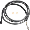 Magnum Braided Hydraulic Clutch Cable Black 80in. 180 Deg