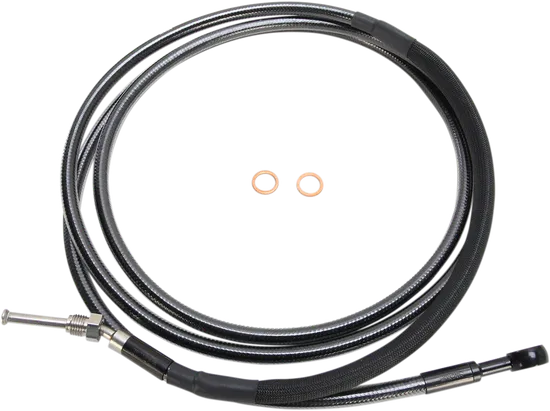 Magnum Braided Hydraulic Clutch Cable Black 82in. 180 Deg