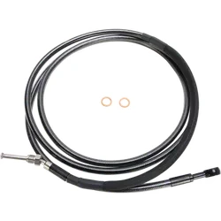 Magnum Braided Hydraulic Clutch Cable Black 82in. 180 Deg