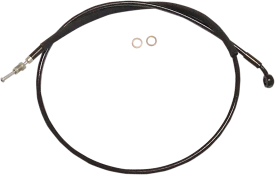 Magnum Braided Hydraulic Clutch Cable Black 80in. 35 Deg