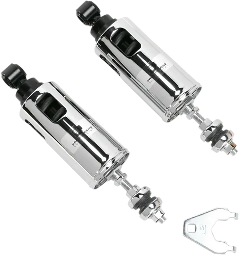 Progressive 422 Series Rear Shock Damper Chrome Adjustable