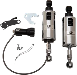 Progressive 422 Series Rear Shock Damper Chrome Adjustable Heavy Duty RAP